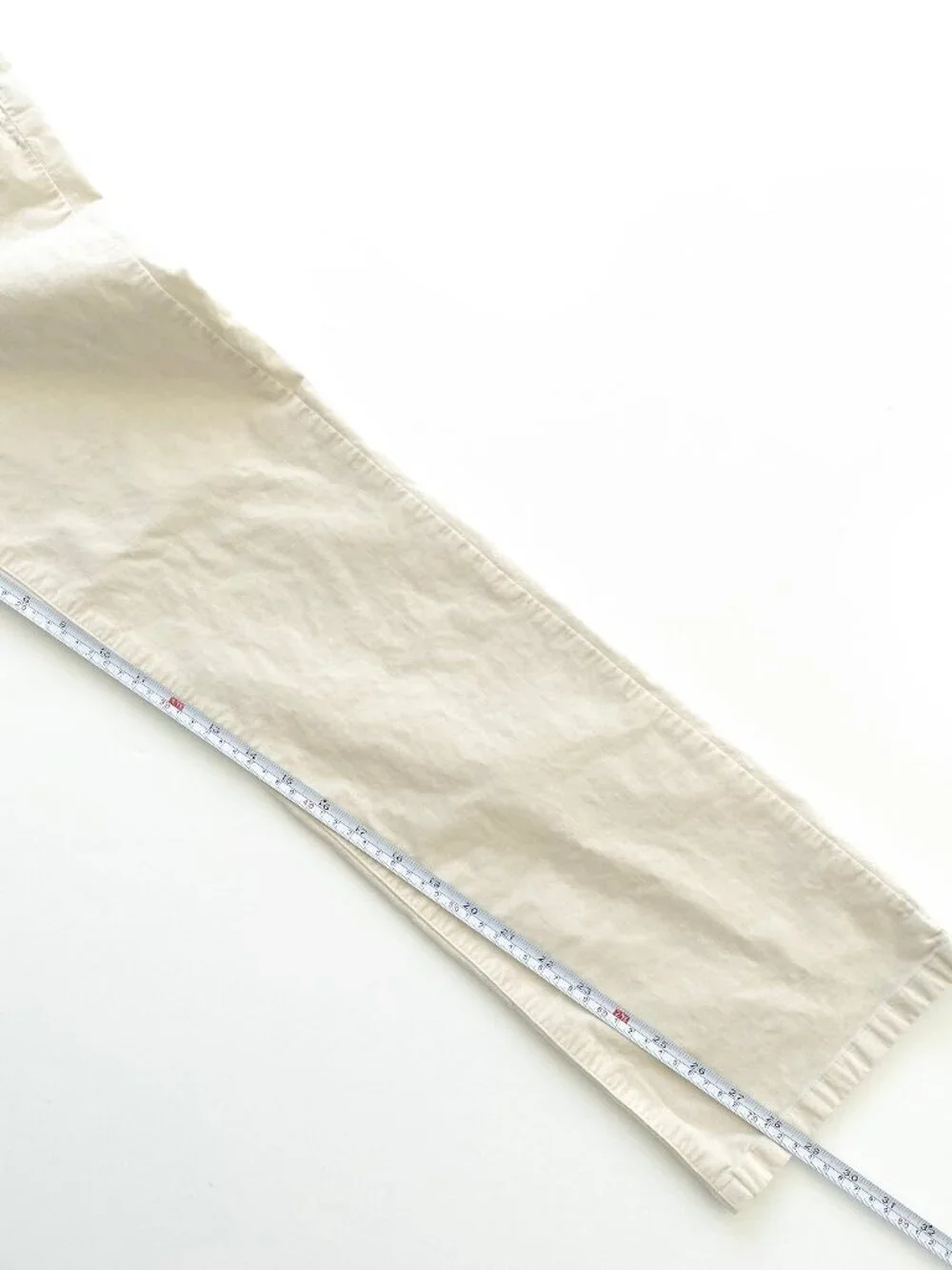 J.McLaughlin Milburn Ankle Kick Flare Velvet Pants Sz 6 Ivory Stretch